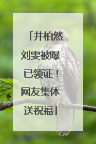 井柏然刘雯被曝已领证！网友集体送祝福